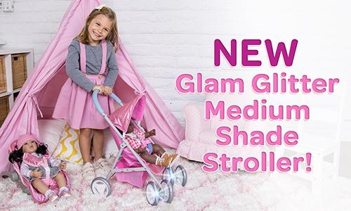 New! Adora Glam Glitter Medium Shade Stroller!