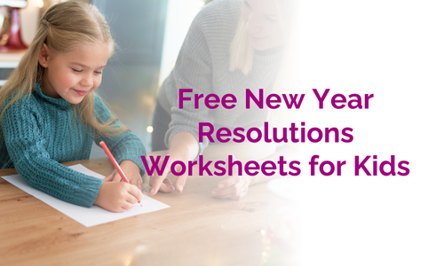 Free New Year Resolutions Worksheets for Kids