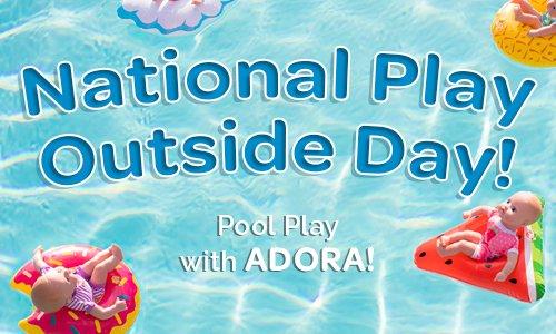 National Play Outside Day - ADORAble Pool Games!