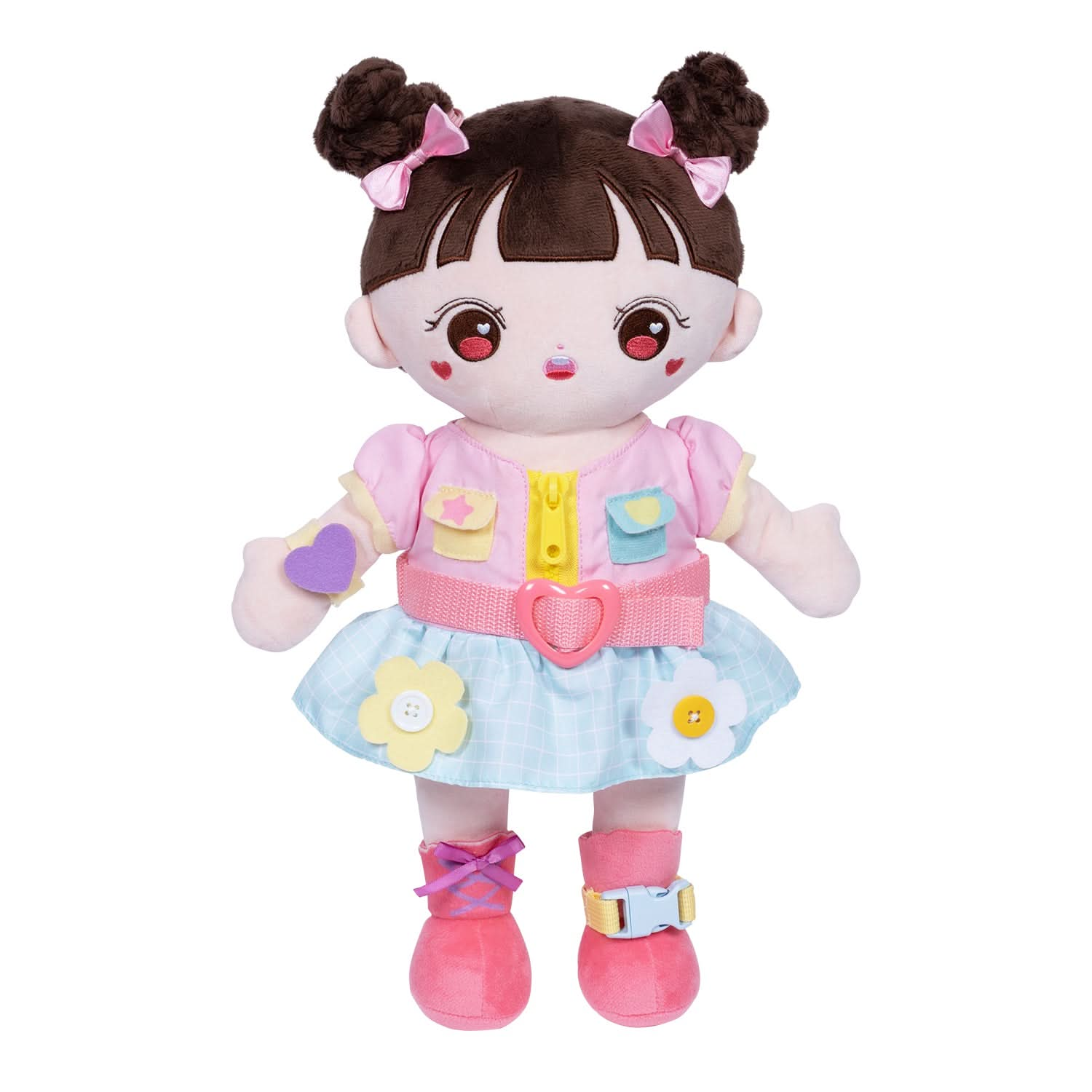 Adora Plush Montessori Toy Doll - Buckle N' Learn Mia