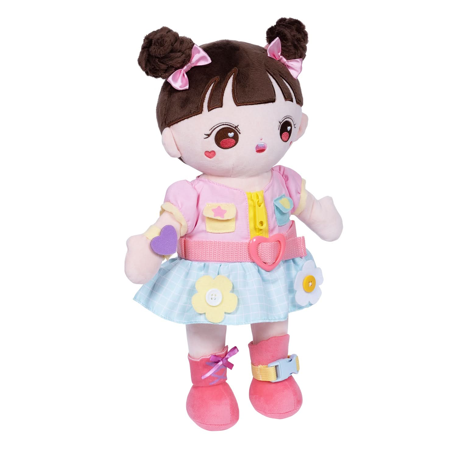 Adora Plush Montessori Toy Doll - Buckle N' Learn Mia