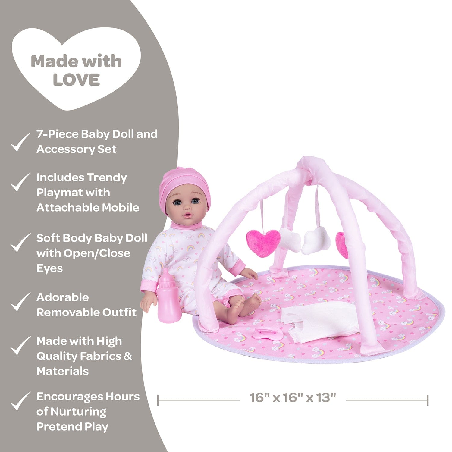 Adora Over the Rainbow Baby Doll, Play Mat & Accessories Set