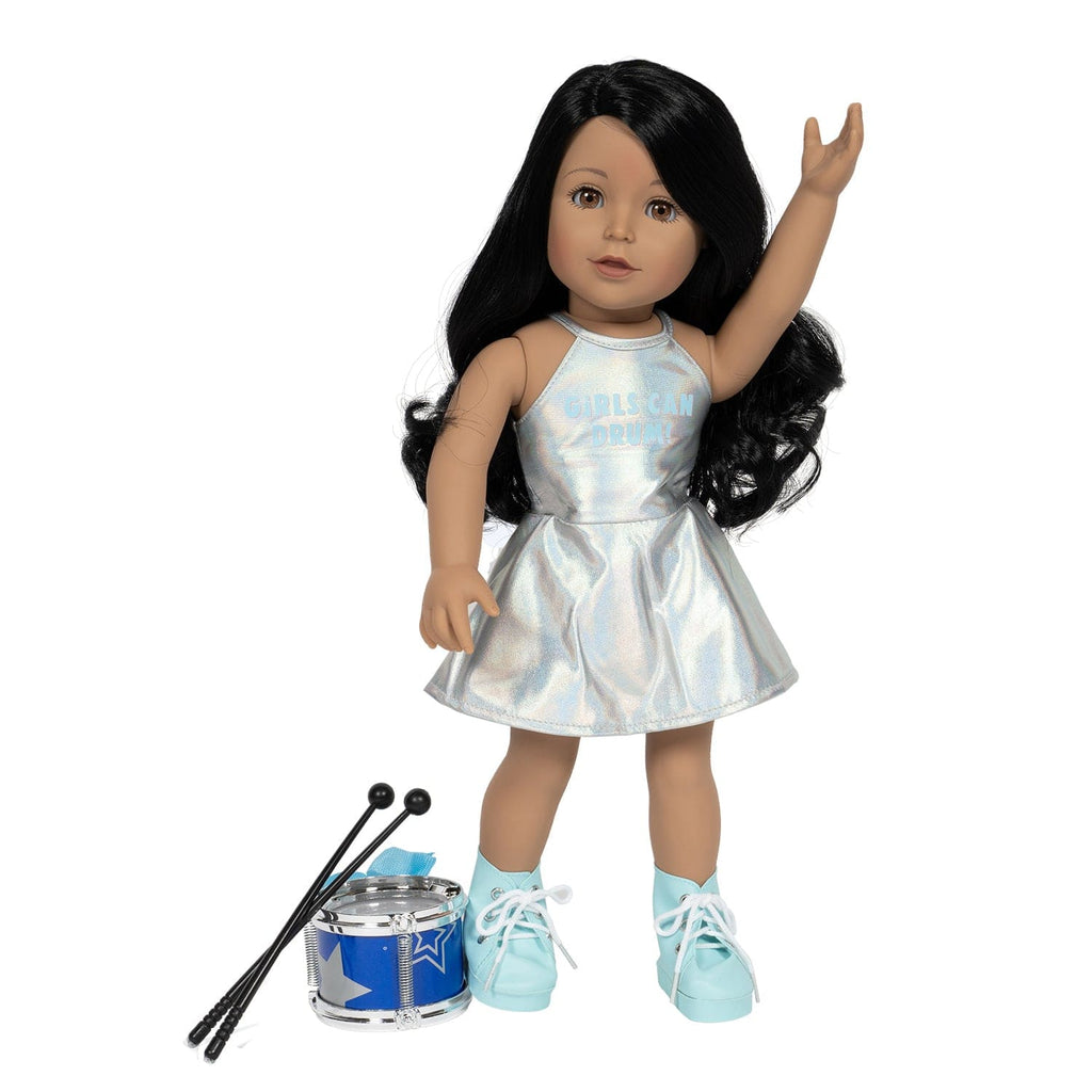 Adora 18" Rebel Girls Doll Creator, inspired by drummer Millo Castro Zaldarriaga