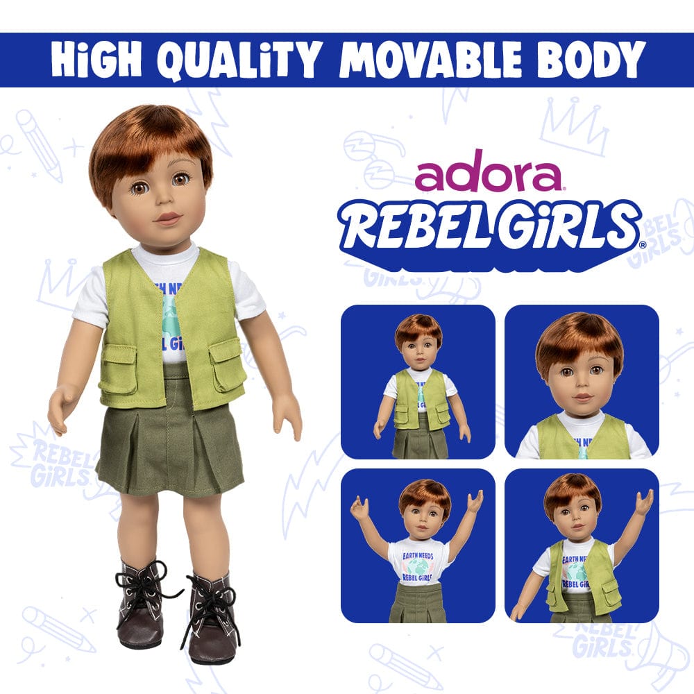 Adora 18" Rebel Girls Doll Innovator, inspired by Environmentalist Rachel Carson