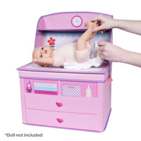 Perfectly Pink Baby Doll Changing Table Storage Box