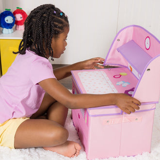 Perfectly Pink Baby Doll Changing Table Storage Box