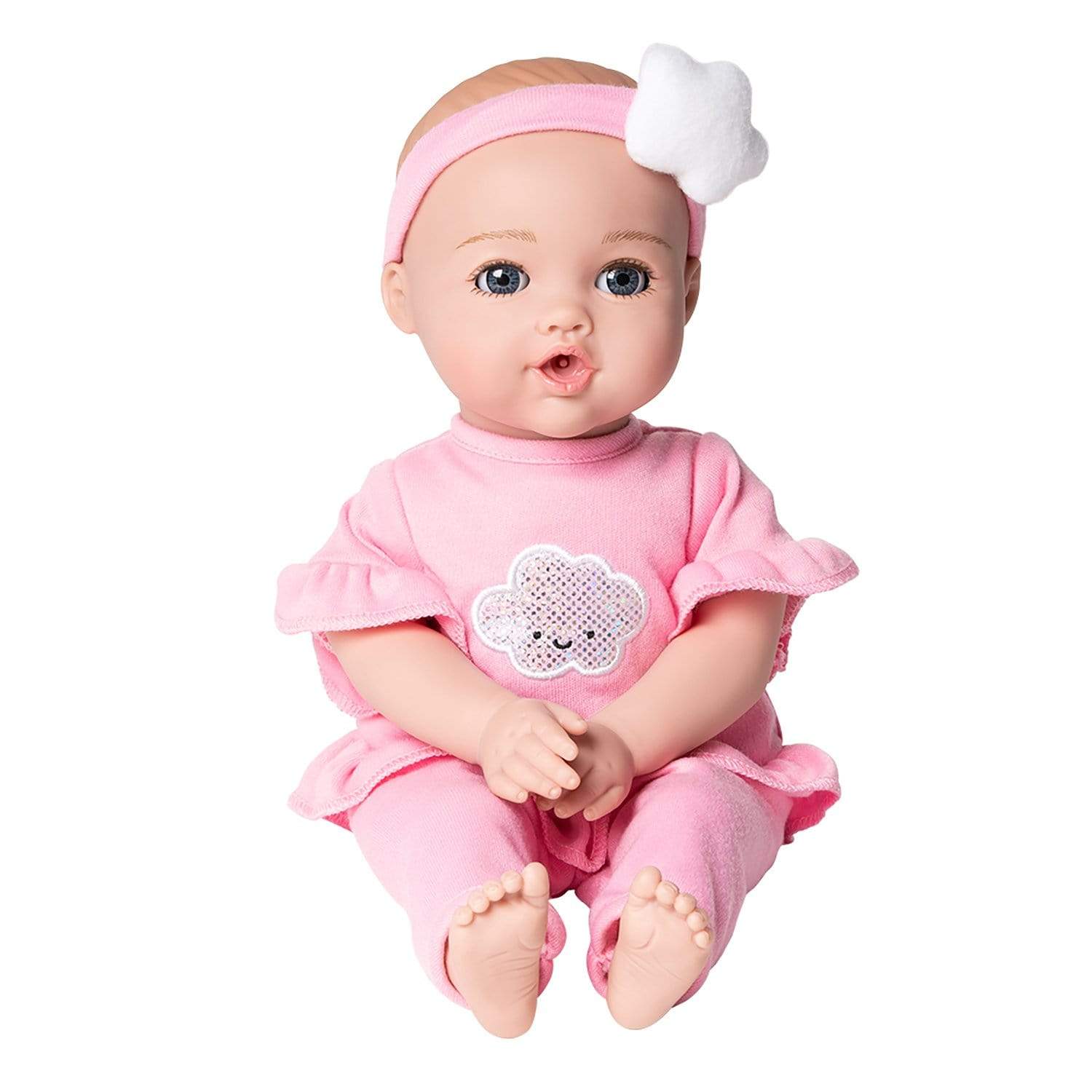 Adora 13 inch Cry Baby Doll NurtureTime Baby Soft Pink Open/Close eyes