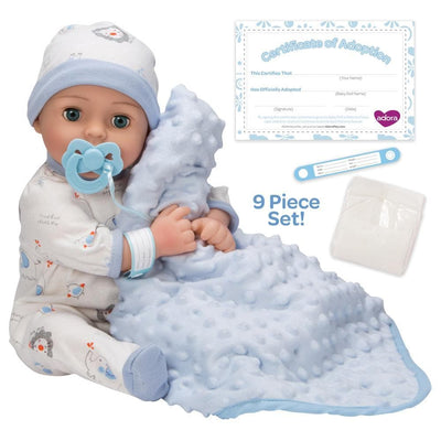 Adora Doll Adoption Lifelike Newborn Baby Doll Handsome, 16 inch