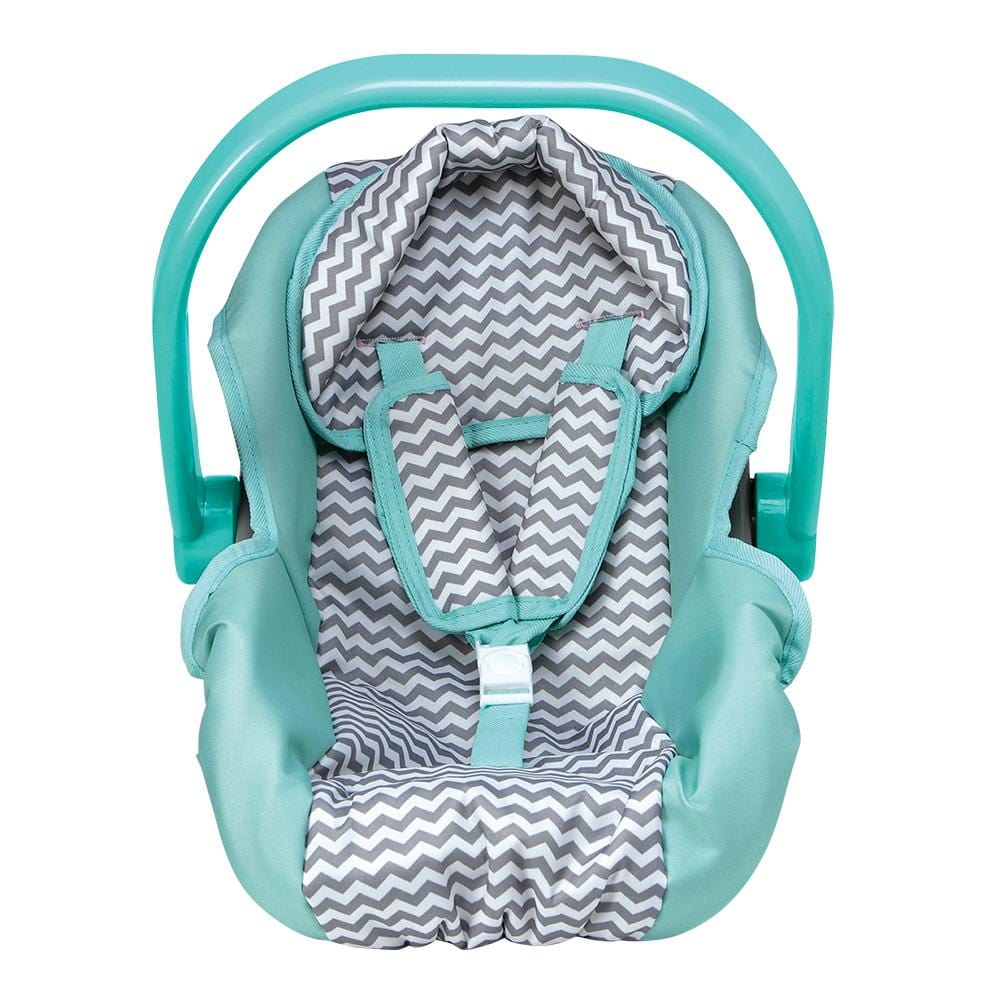 Adora Baby Doll Car Seat Carrier in Gender Neutral Zig Zag Design