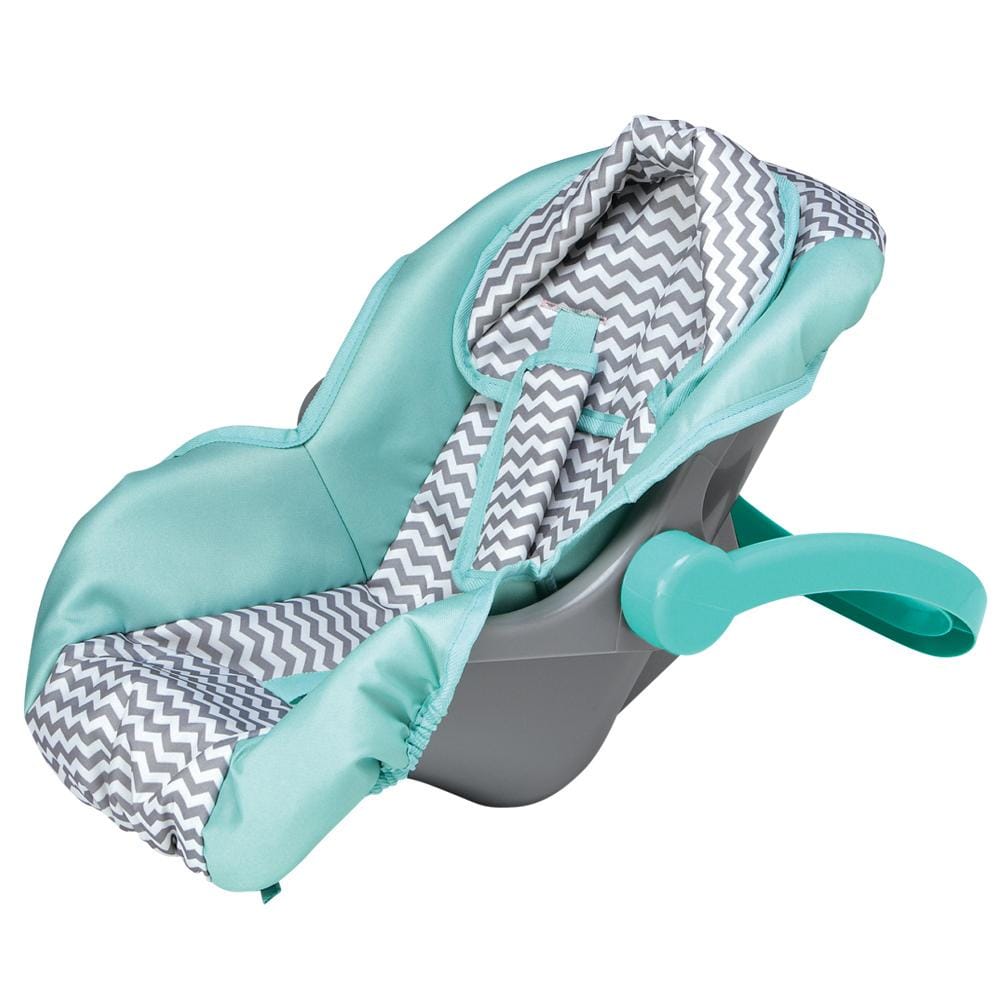 Adora Baby Doll Car Seat Carrier in Gender Neutral Zig Zag Design